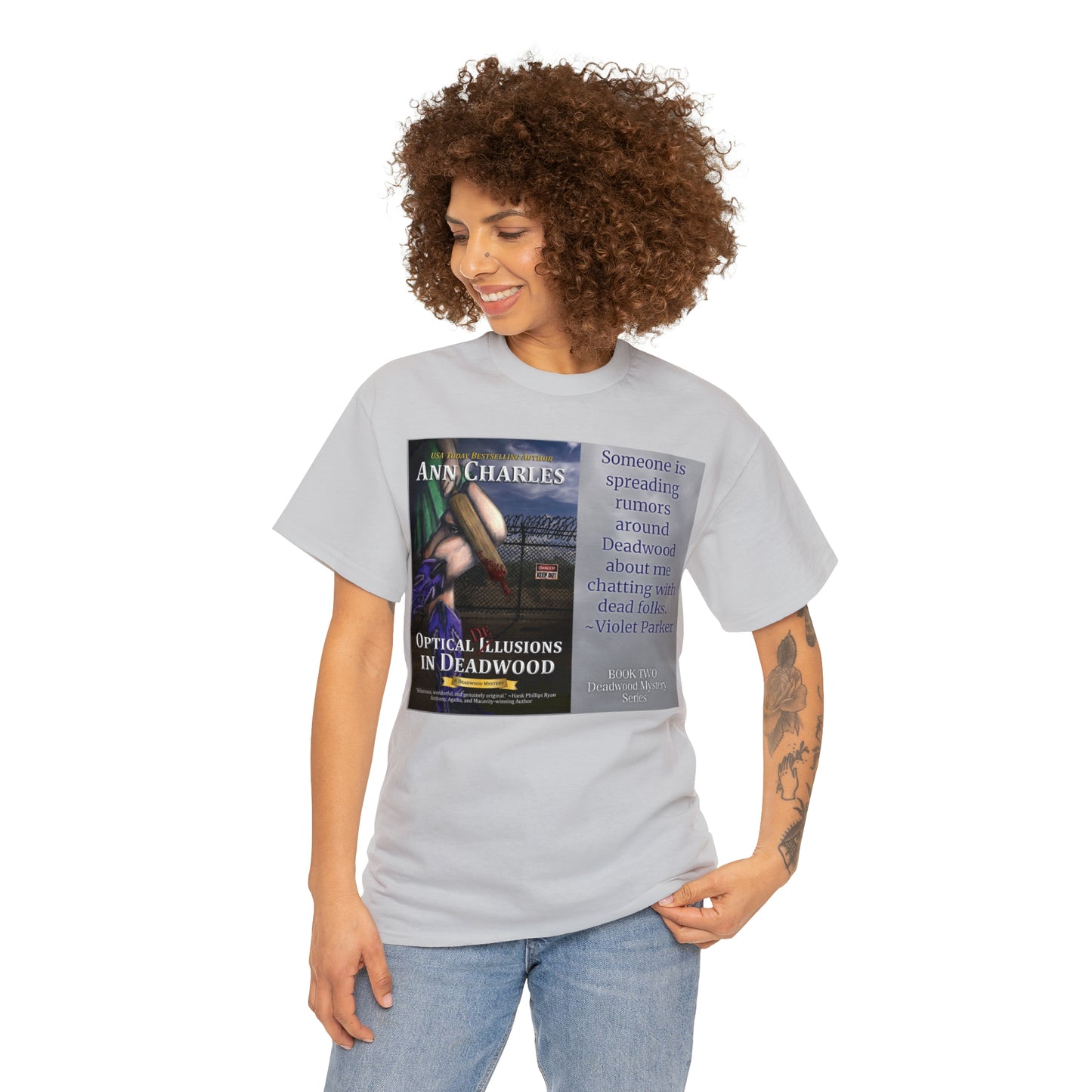 Optical Delusions in Deadwood - Unisex Heavy Cotton Tee