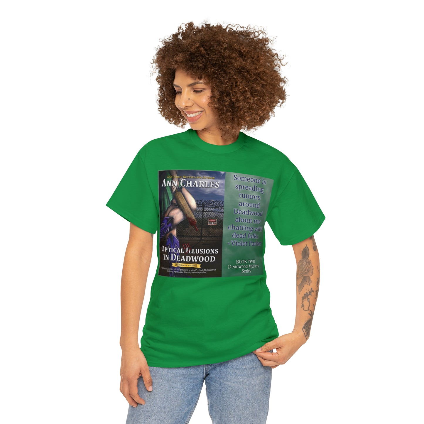 Optical Delusions in Deadwood - Unisex Heavy Cotton Tee