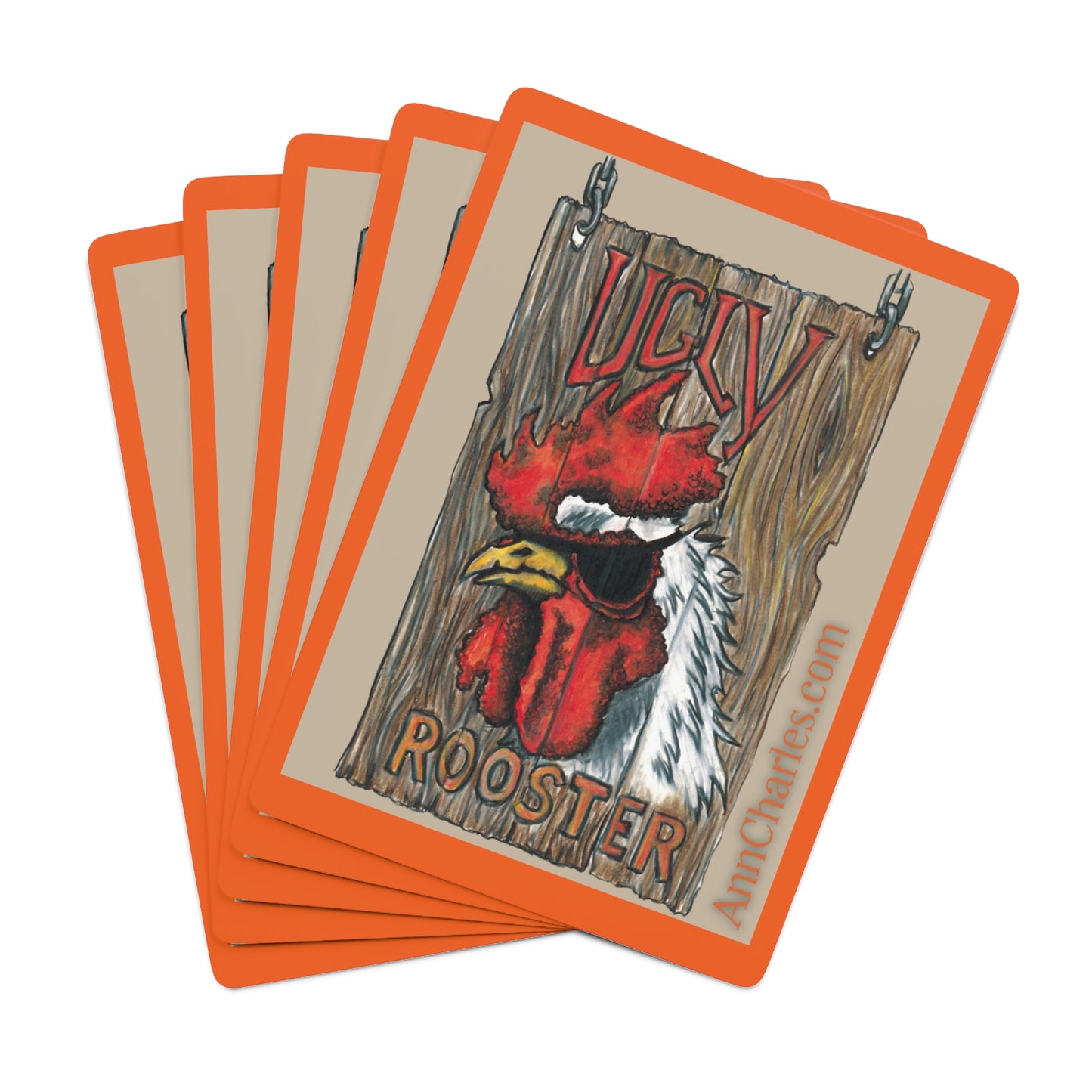 Goldwash Mystery-Ugly Rooster-Custom Poker Cards