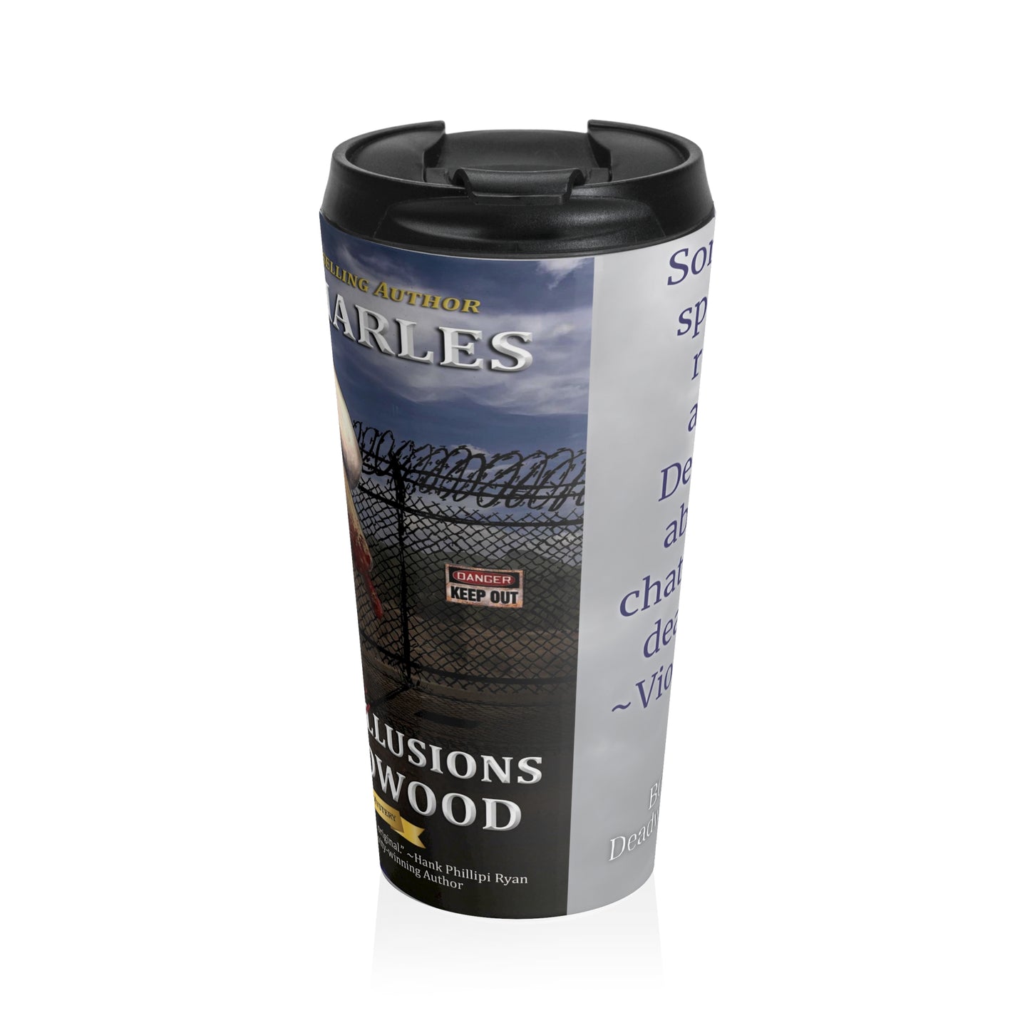 Optical Delusions In Deadwood - Stainless Steel Travel Mug
