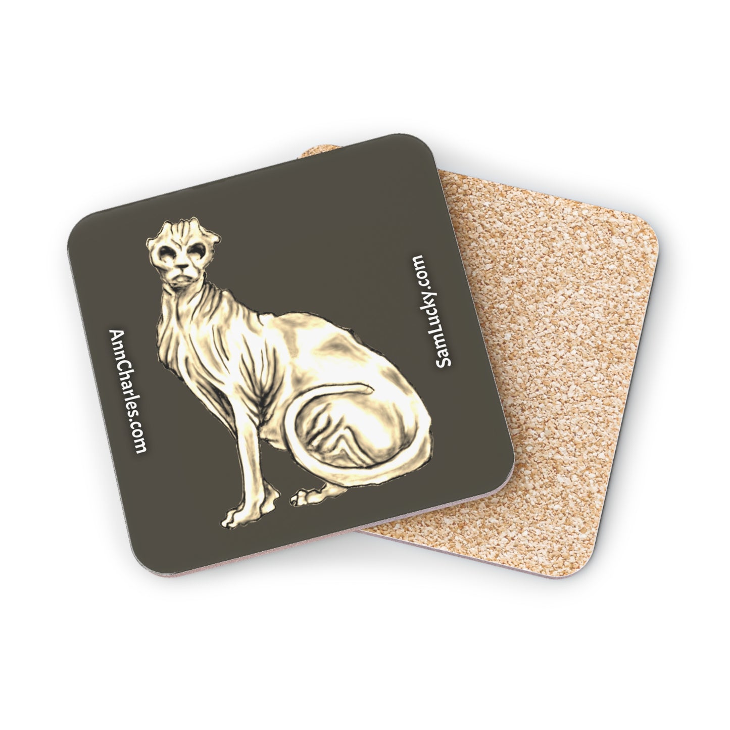 The Backside of Hades - Metal Spaen (bad kitty)- Coaster