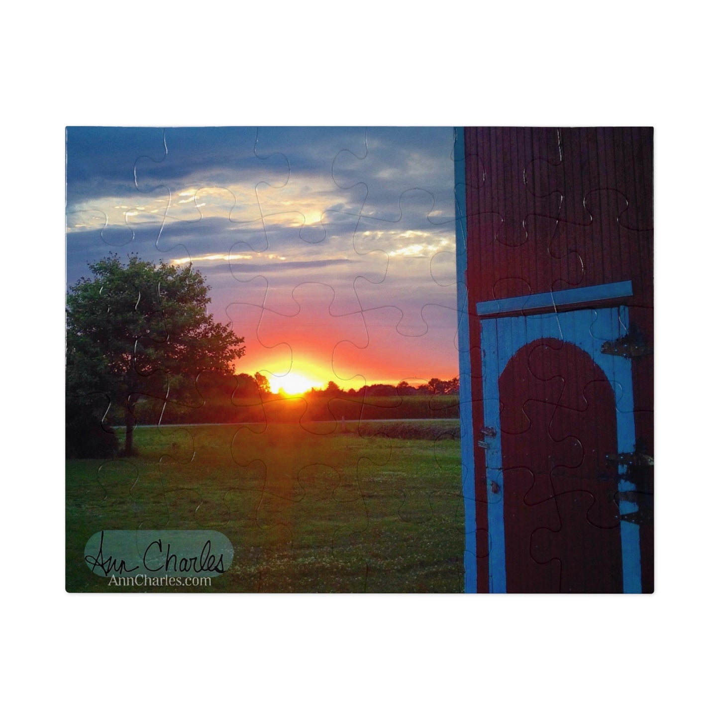 Ann Charles photography - Ohio Sunset - Jigsaw Puzzle (30, 110, 252, 500,1000-Piece)