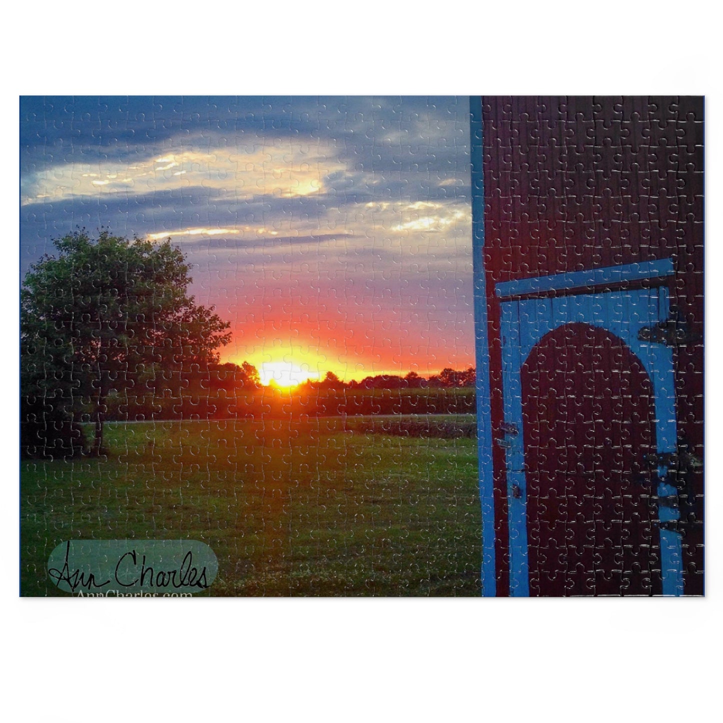 Ann Charles photography - Ohio Sunset - Jigsaw Puzzle (30, 110, 252, 500,1000-Piece)