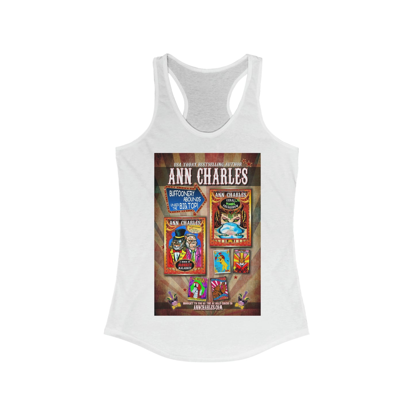 AC Silly Circus Poster - Women's Ideal Racerback Tank