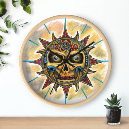 Dig Site Mystery Series - Maya Sun Hieroglyph Wall Clock