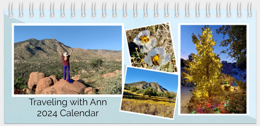 2024 Traveling with Ann DESK Calendar