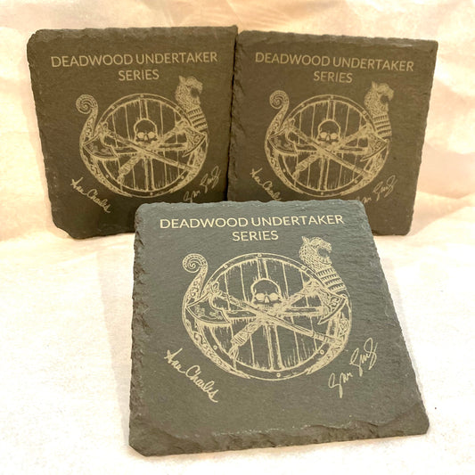 Deadwood Undertaker Series Slate Drink Coaster